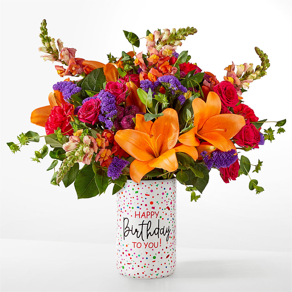 Birthday Palooza Bouquet – Queen Ofe Florist, San Jose CA