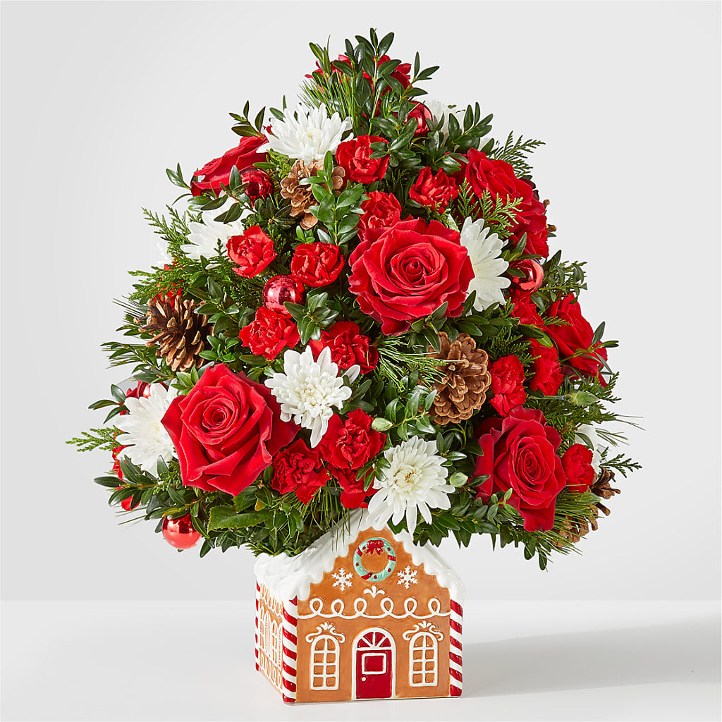 Spiced Gingerbread Tree – Queen Ofe Florist, San Jose CA