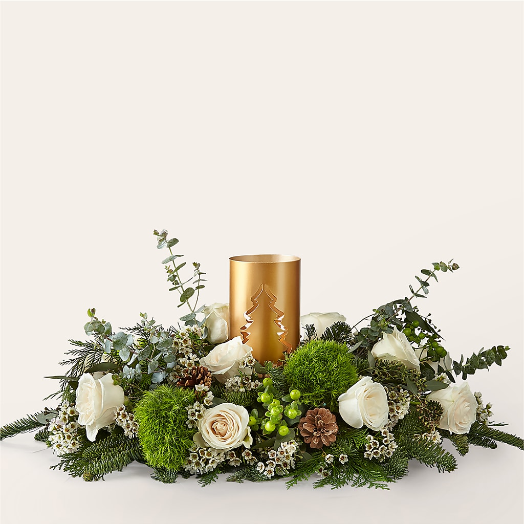 Chestnuts Roasting Centerpiece – Queen Ofe Florist, San Jose CA