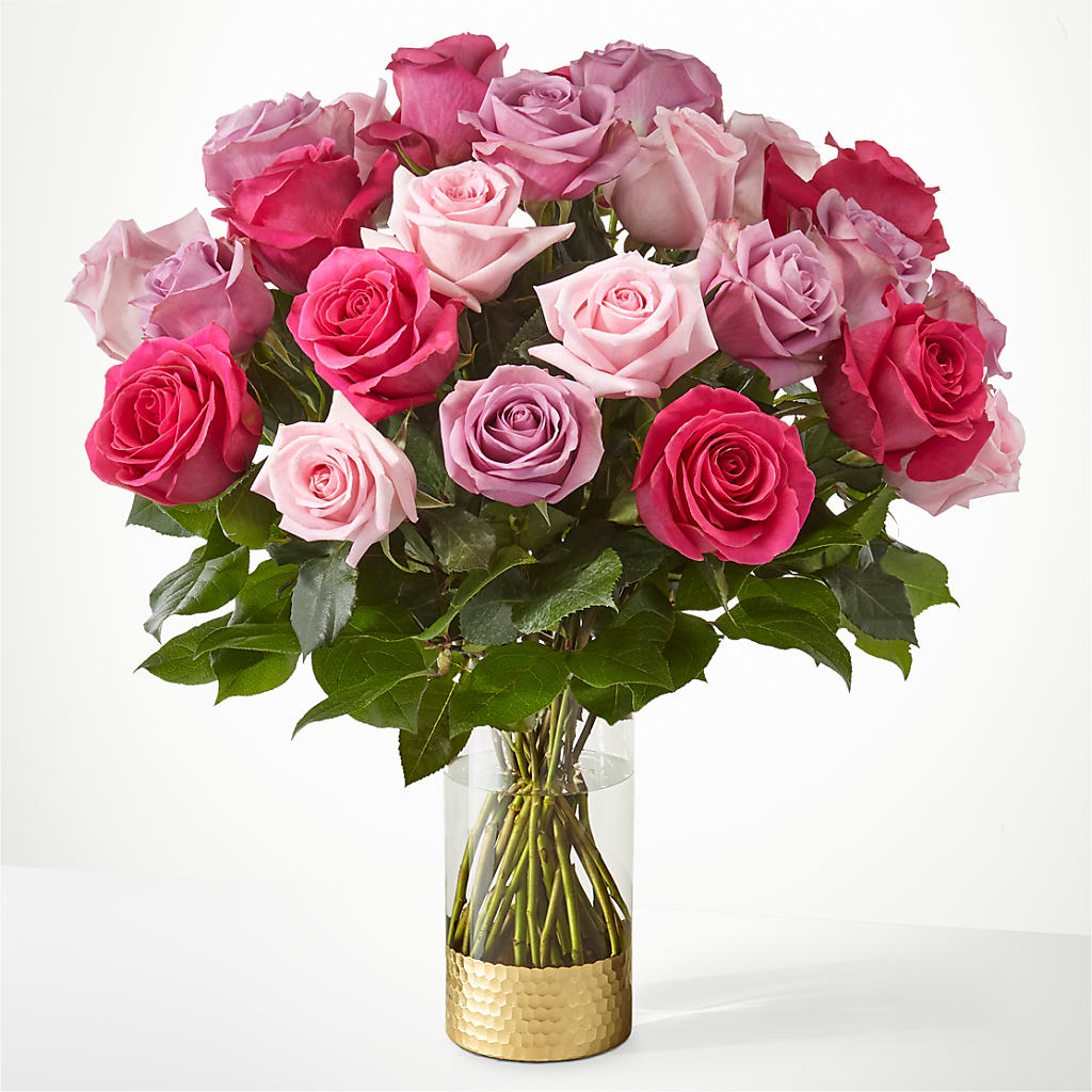 Pure Beauty Mixed Roses – Queen Ofe Florist, San Jose CA