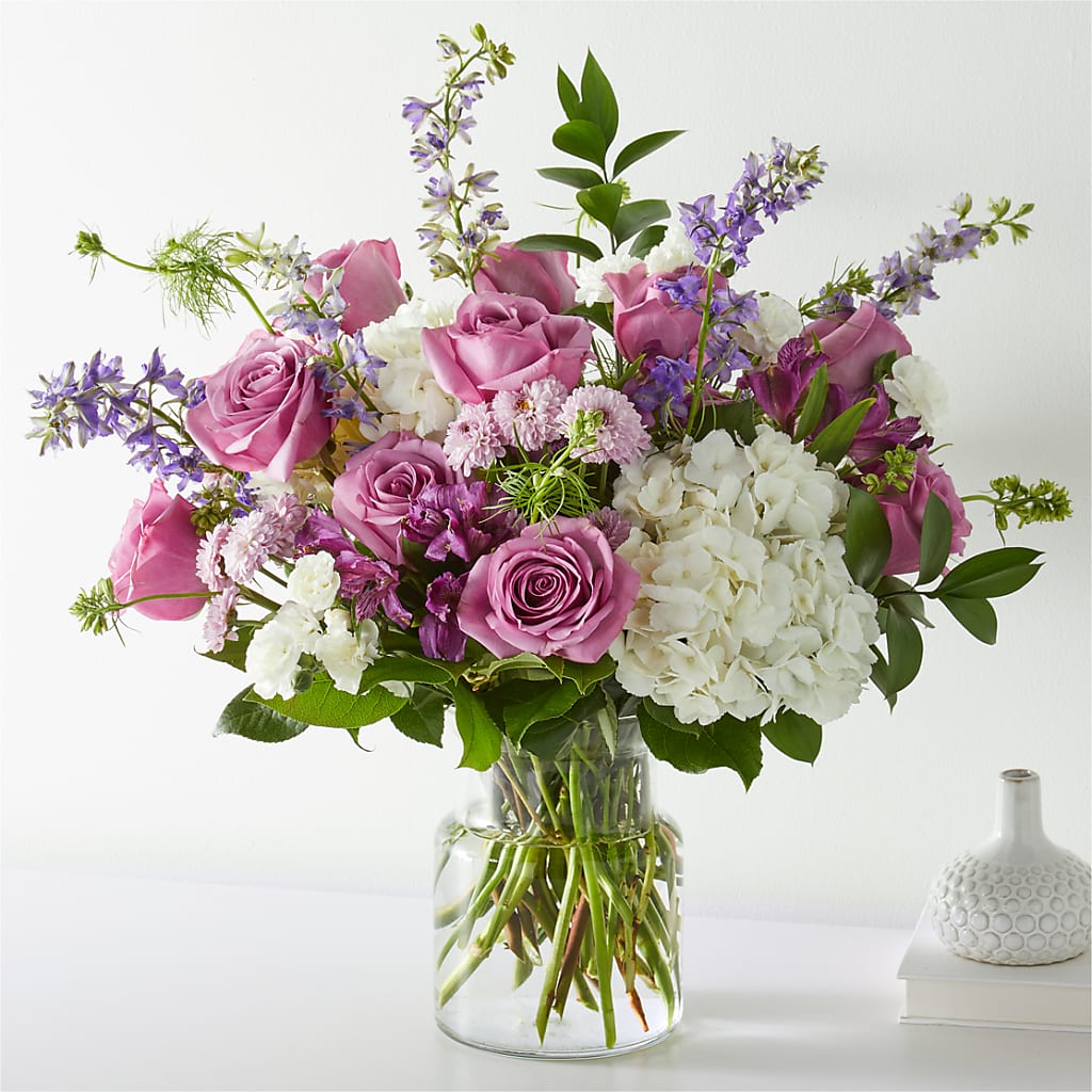 Violet Caress Bouquet – Queen Ofe Florist, San Jose CA