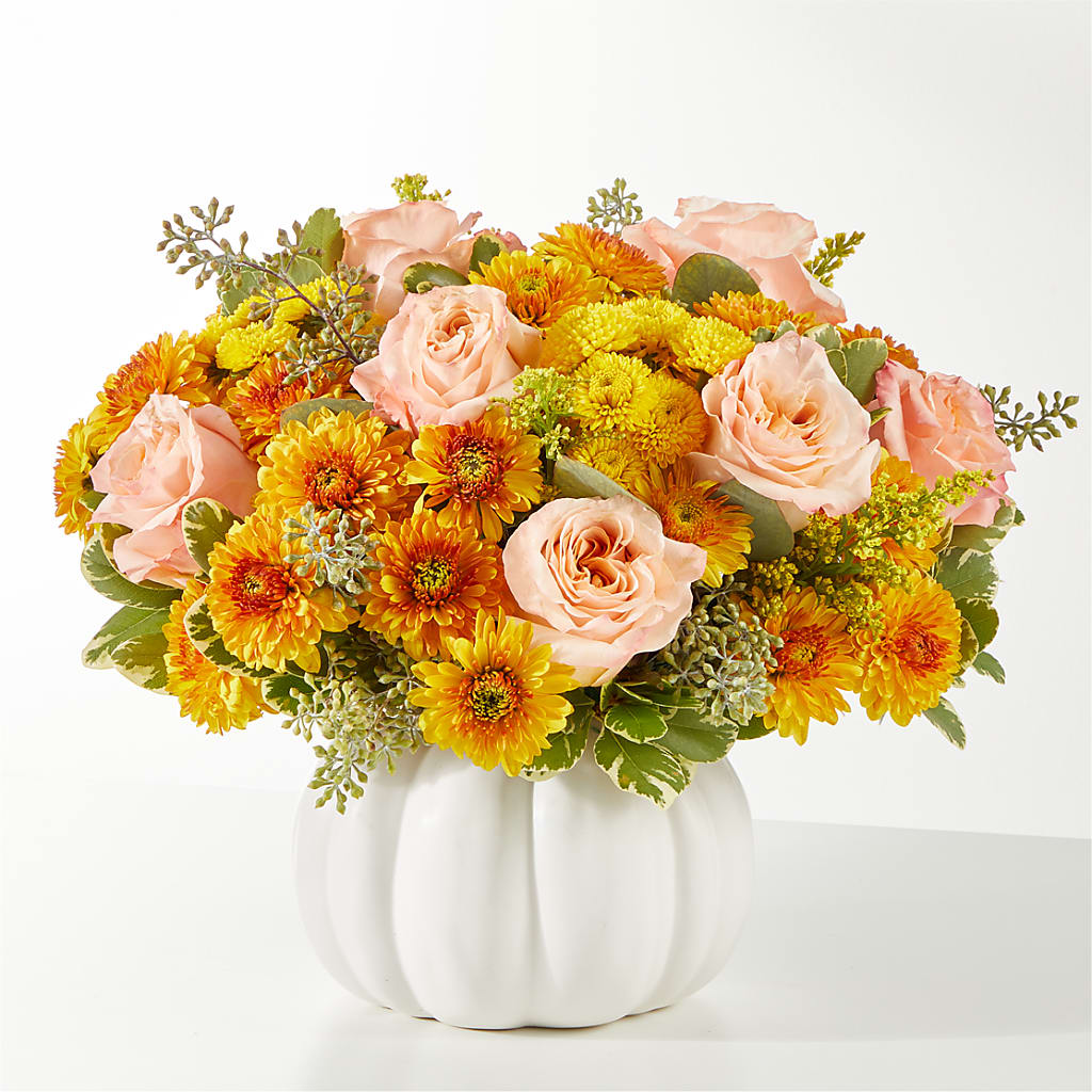 Peachy Pumpkin – Queen Ofe Florist, San Jose CA