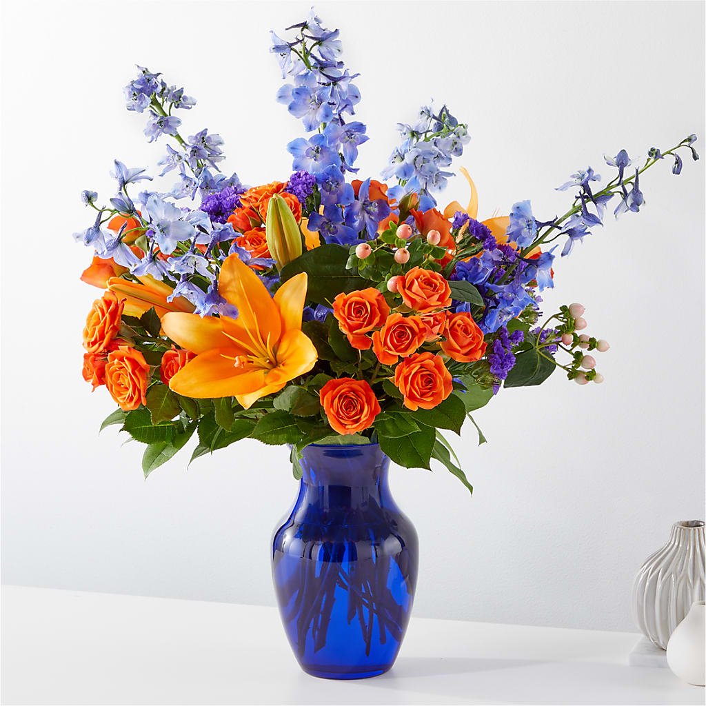Radiant Citrus Bouquet – Queen Ofe Florist, San Jose CA
