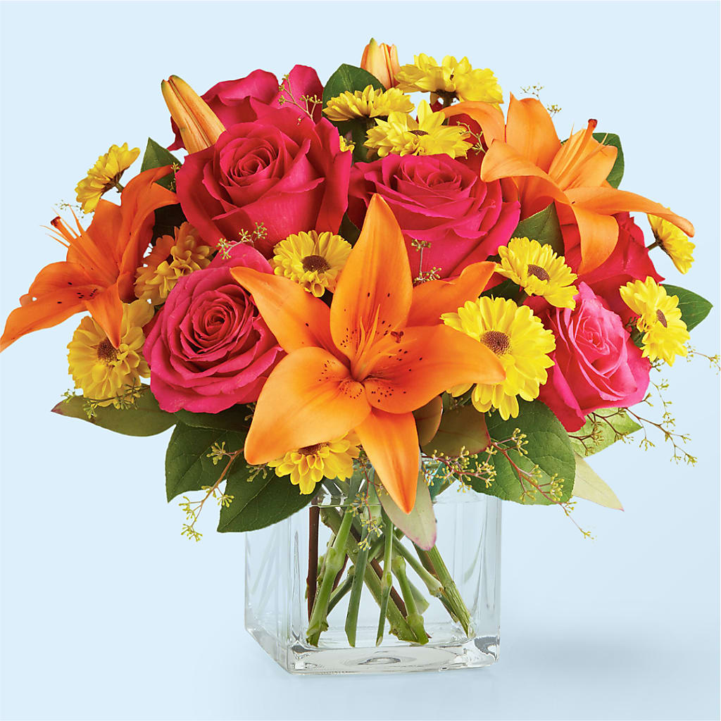 Neon Lights Bouquet – Queen Ofe Florist, San Jose CA