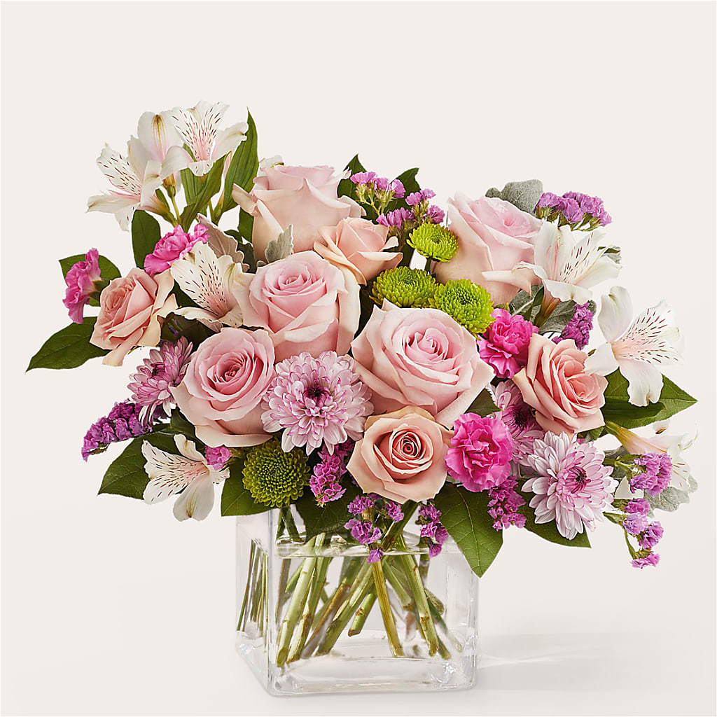 Pink Suede Bouquet – Queen Ofe Florist, San Jose CA