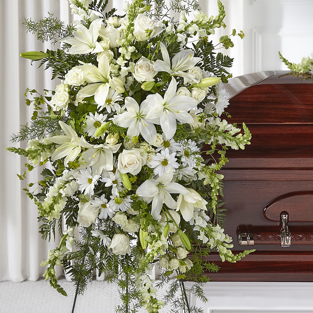 Loving Thoughts Standing Spray – Queen Ofe Florist, San Jose CA