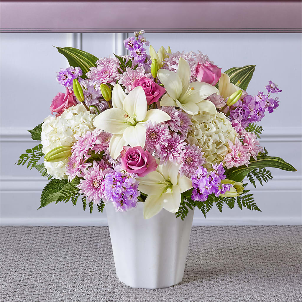 Heaven Sent Floor Basket – Queen Ofe Florist, San Jose CA