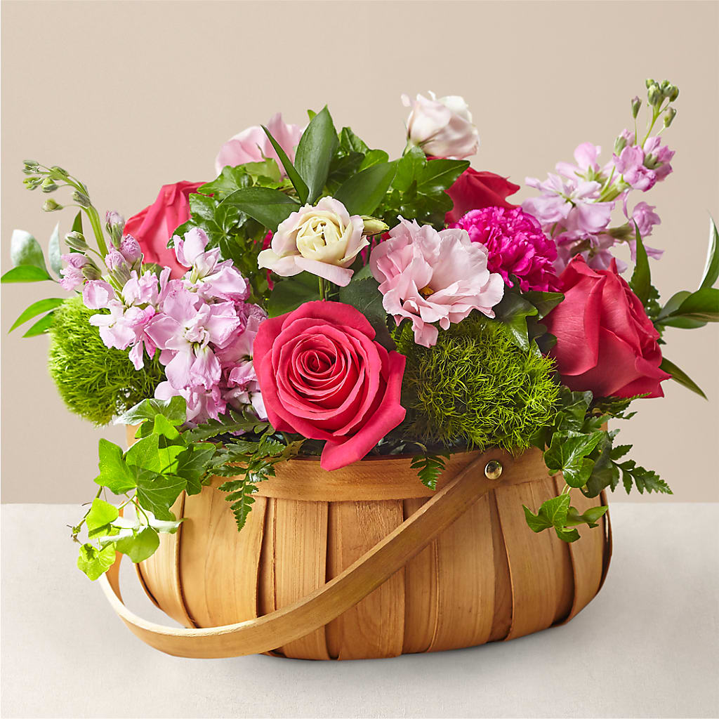 Radiance in Bloom Basket – Queen Ofe Florist, San Jose CA