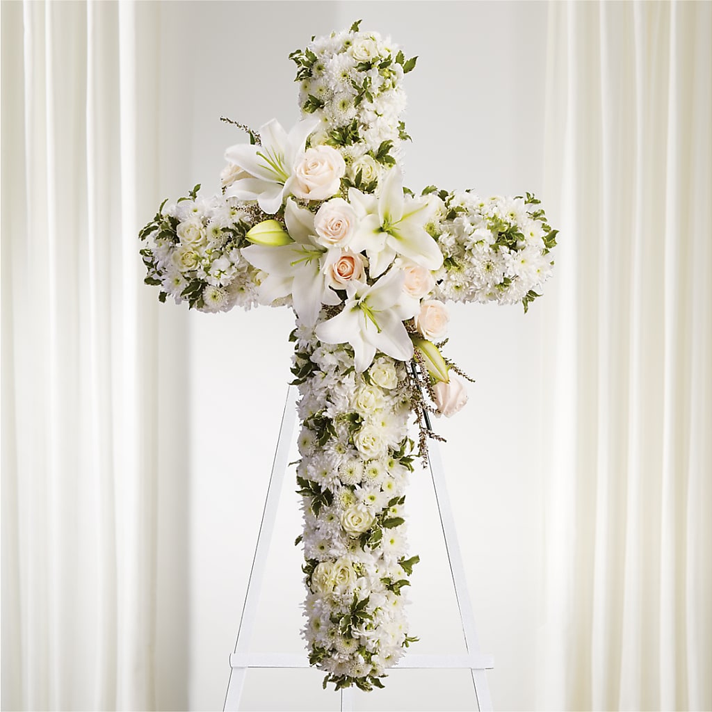Spiritual Guidance Standing Spray – Queen Ofe Florist, San Jose CA