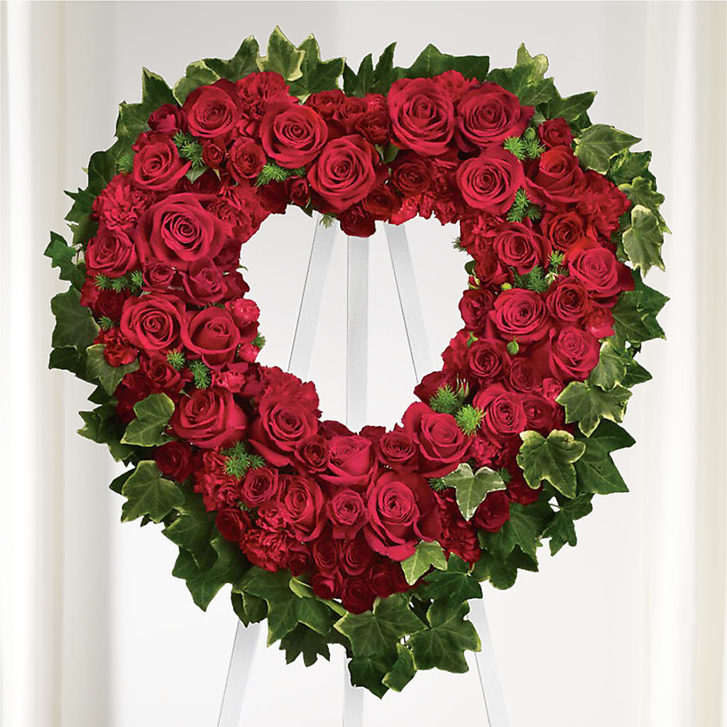 Wholehearted Standing Spray – Queen Ofe Florist, San Jose CA