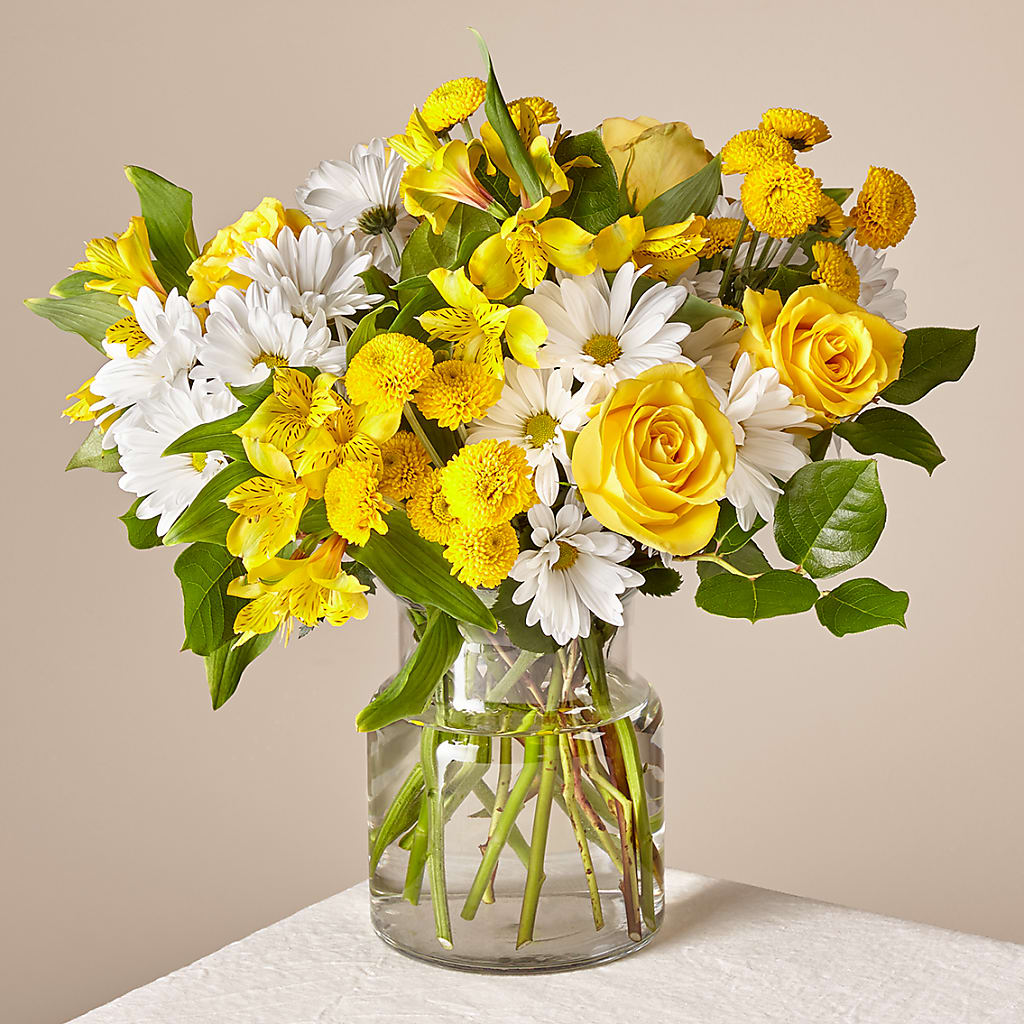 Sunny Sentiments Bouquet – Queen Ofe Florist, San Jose CA