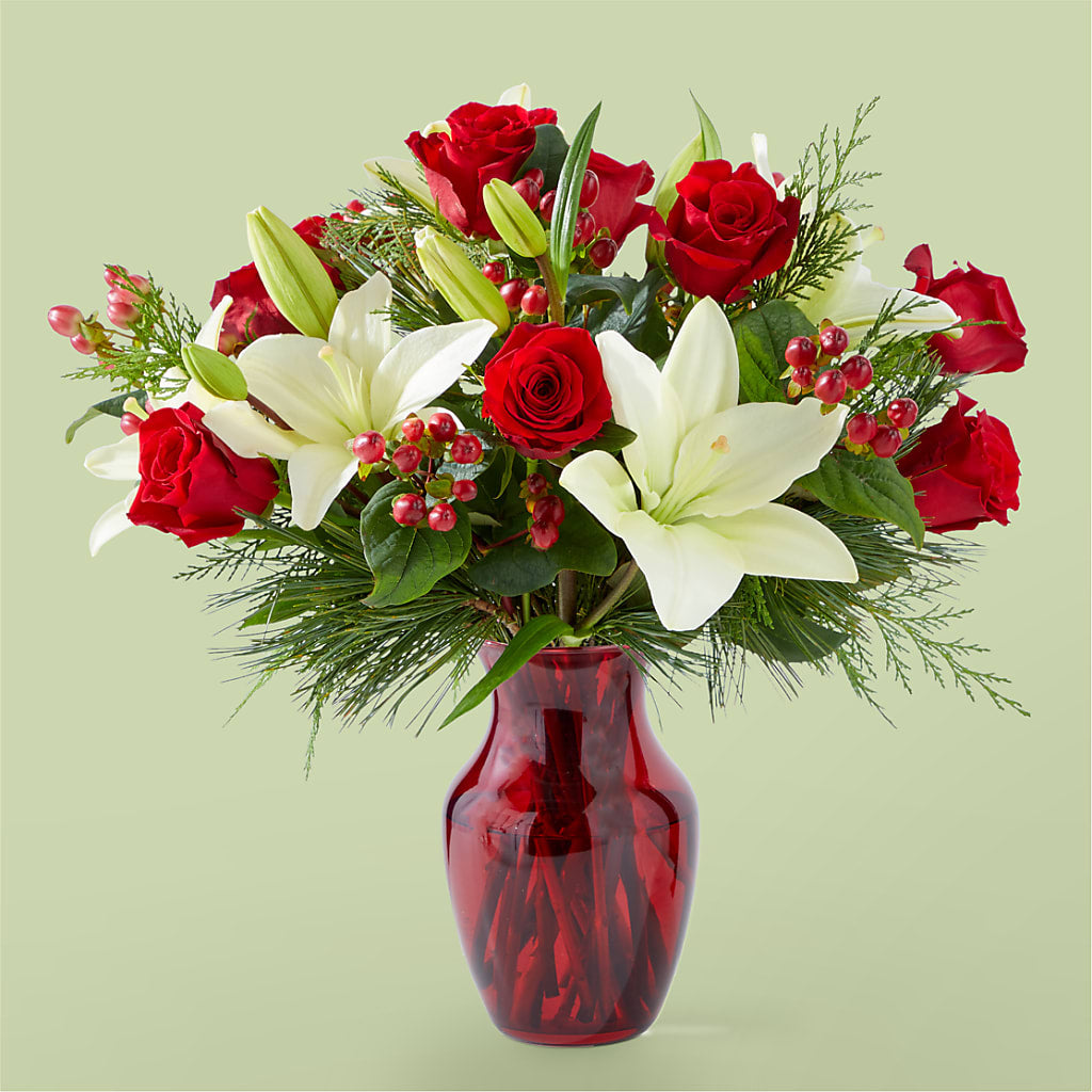 Evergreen Delight Bouquet – Queen Ofe Florist, San Jose CA