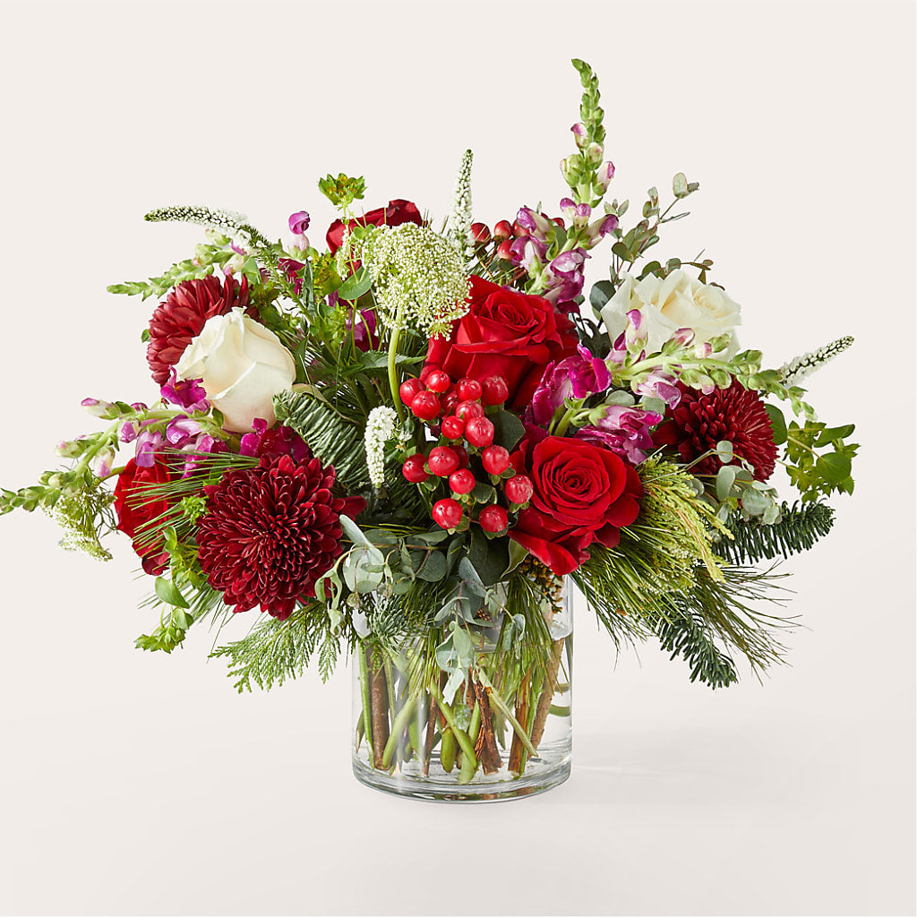 Cranberry Fizz Bouquet – Queen Ofe Florist, San Jose CA