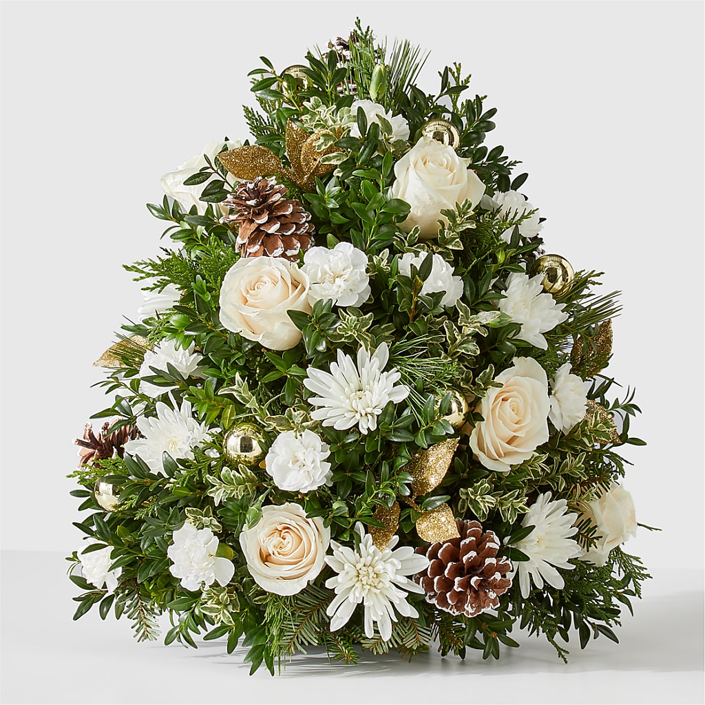 Snowed In Tree – Queen Ofe Florist, San Jose CA