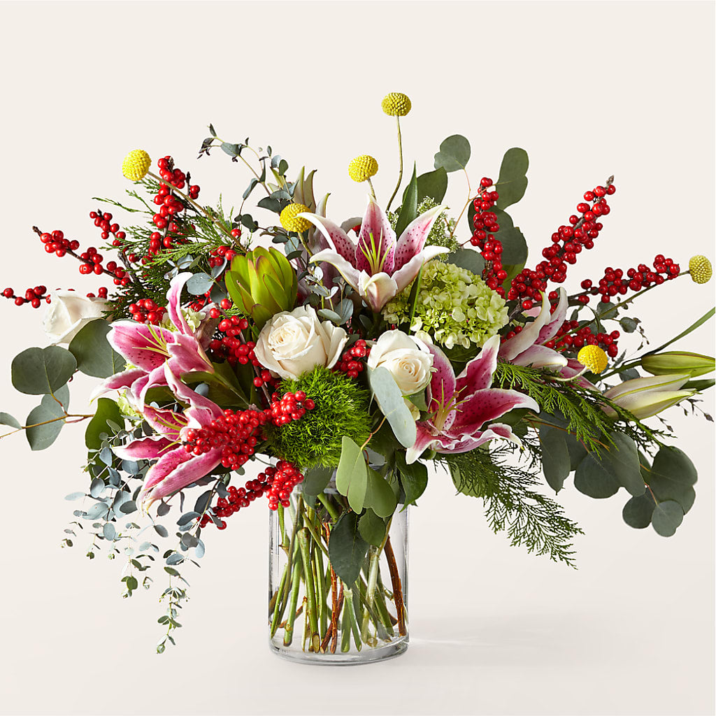 Berry & Bright Bouquet – Queen Ofe Florist, San Jose CA