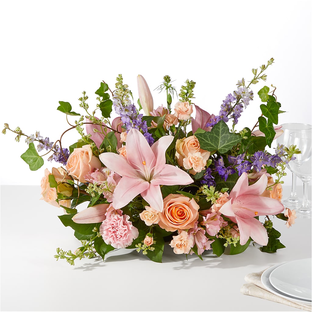 Blossom Time Centerpiece – Queen Ofe Florist, San Jose CA
