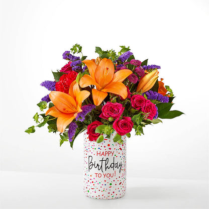 Birthday Palooza Bouquet –  Queen Ofe Florist, San Jose CA