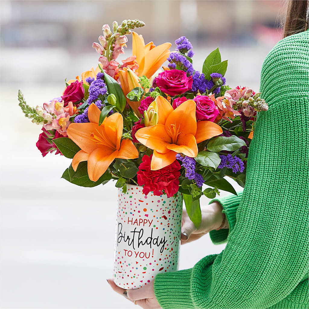 Birthday Palooza Bouquet –  Queen Ofe Florist, San Jose CA