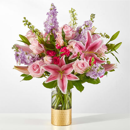 Mauvelous Bouquet –  Queen Ofe Florist, San Jose CA