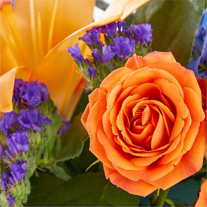 Radiant Citrus Box Bouquet –  Queen Ofe Florist, San Jose CA
