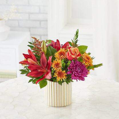 Burgundy Landscape Bouquet –  Queen Ofe Florist, San Jose CA