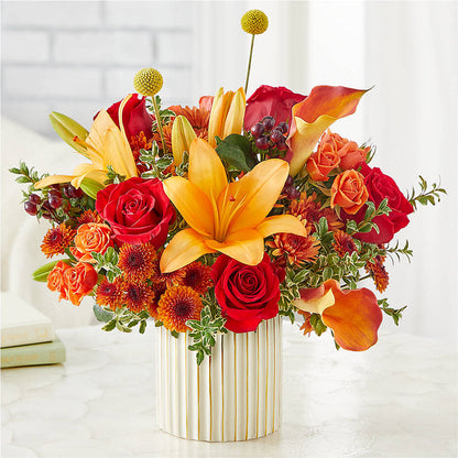 Scarlet Skies Bouquet –  Queen Ofe Florist, San Jose CA