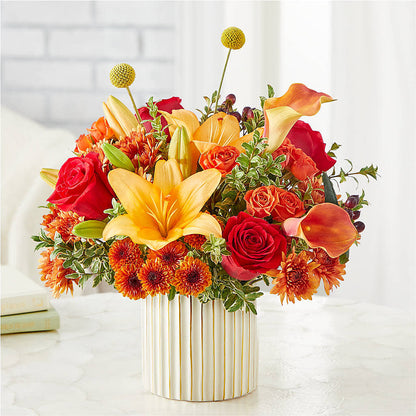 Scarlet Skies Bouquet –  Queen Ofe Florist, San Jose CA