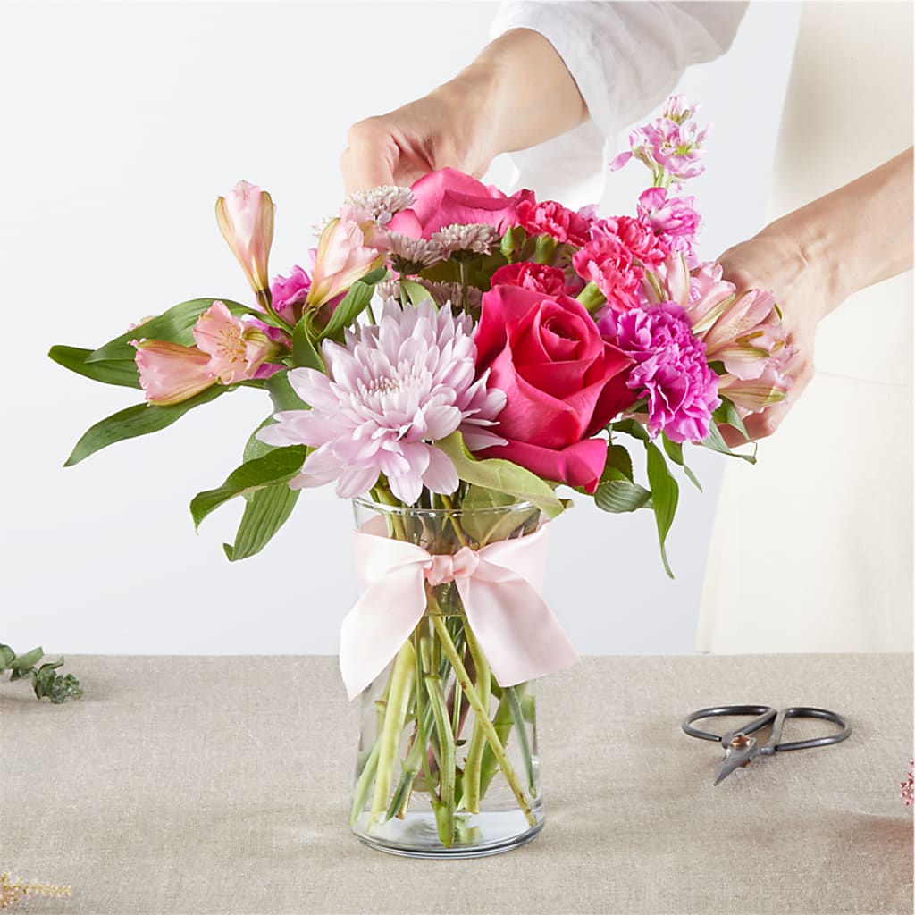 Pink Ribbon - A Florist Original –  Queen Ofe Florist, San Jose CA