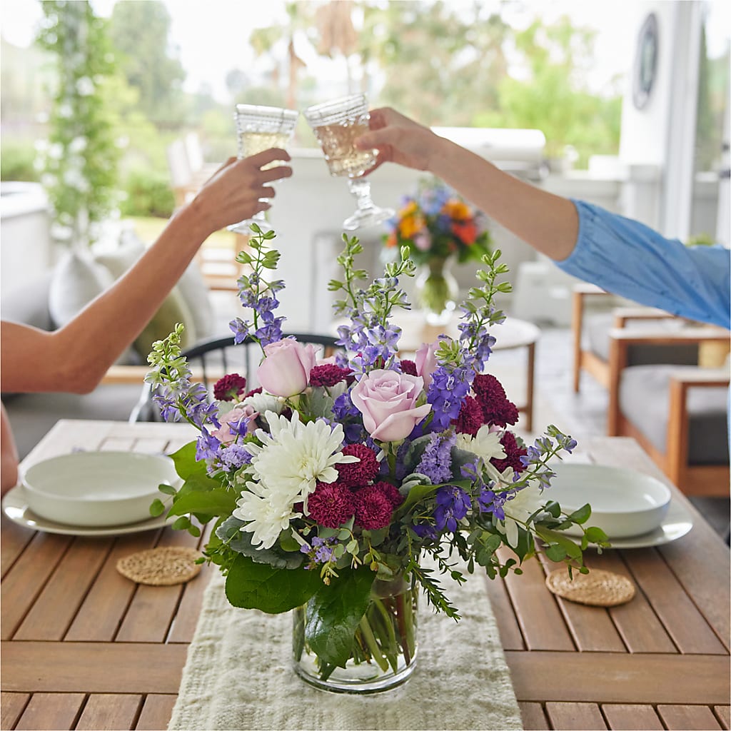 Violet Frost Bouquet –  Queen Ofe Florist, San Jose CA