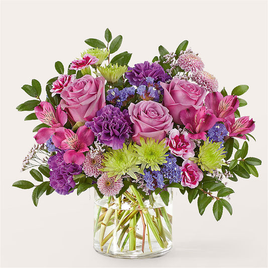 Glass Half Full Bouquet –  Queen Ofe Florist, San Jose CA