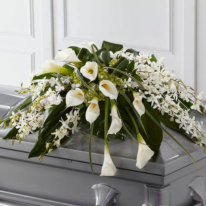 Angel Wings Casket Spray –  Queen Ofe Florist, San Jose CA