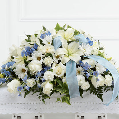 Tender Treasure Casket Spray –  Queen Ofe Florist, San Jose CA