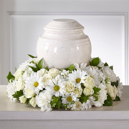 Ivory Gardens Cremation Adornment –  Queen Ofe Florist, San Jose CA
