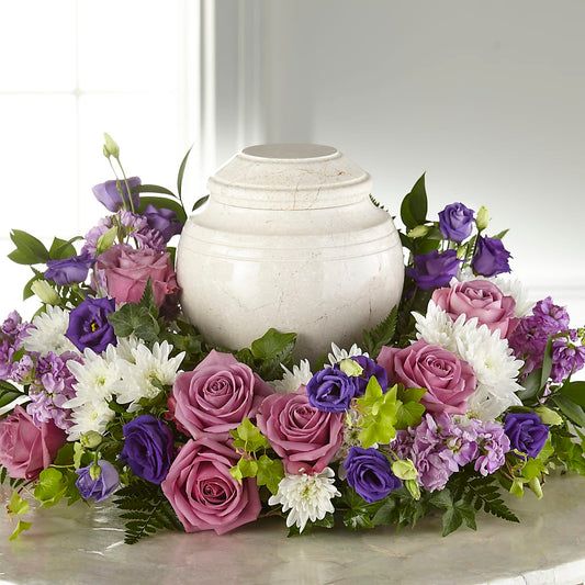 Blooming Sympathy Cremation Adornment –  Queen Ofe Florist, San Jose CA