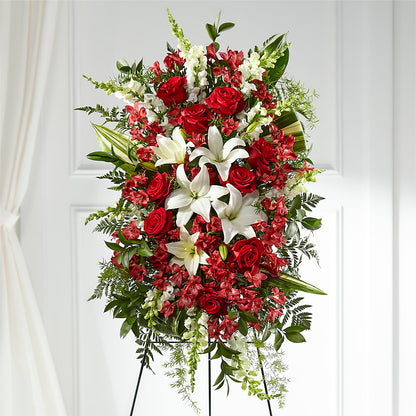 Everlasting Memory Standing Spray –  Queen Ofe Florist, San Jose CA