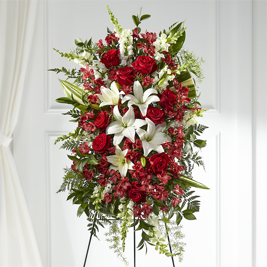 Everlasting Memory Standing Spray –  Queen Ofe Florist, San Jose CA