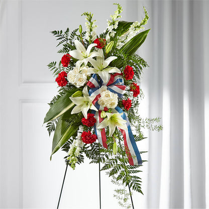 Stars of Life Standing Spray –  Queen Ofe Florist, San Jose CA
