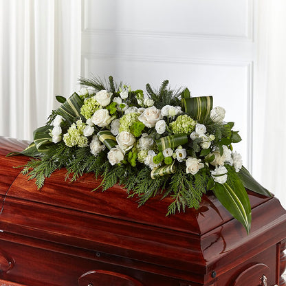 Hopeful Gesture Casket Spray –  Queen Ofe Florist, San Jose CA