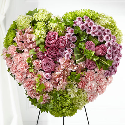 Heartwarming Standing Heart –  Queen Ofe Florist, San Jose CA