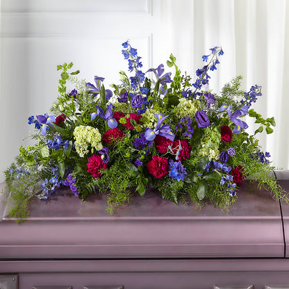 Always Treasured Casket Spray –  Queen Ofe Florist, San Jose CA