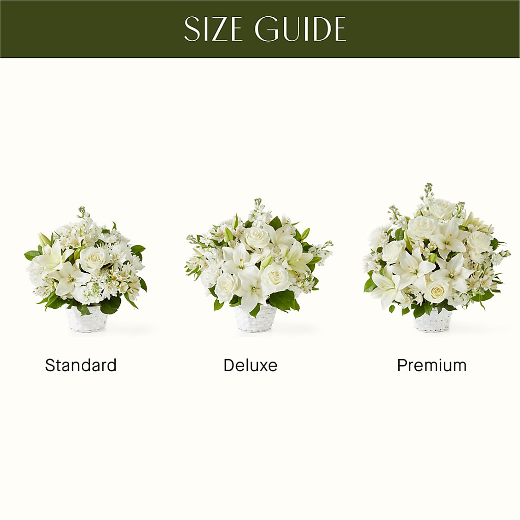Peaceful Reflections Arrangement –  Queen Ofe Florist, San Jose CA