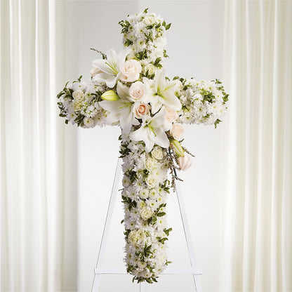 Spiritual Guidance Standing Spray –  Queen Ofe Florist, San Jose CA