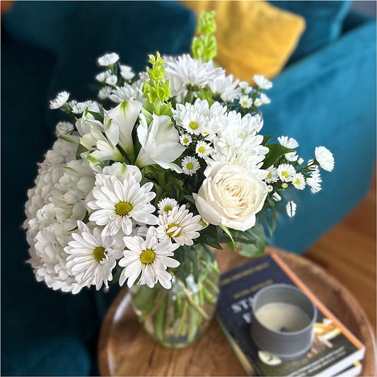 Classic Ivory – A Florist Original –  Queen Ofe Florist, San Jose CA