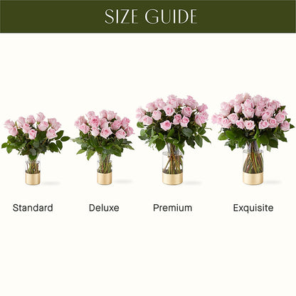 Picture Perfect Pink Rose Bouquet –  Queen Ofe Florist, San Jose CA