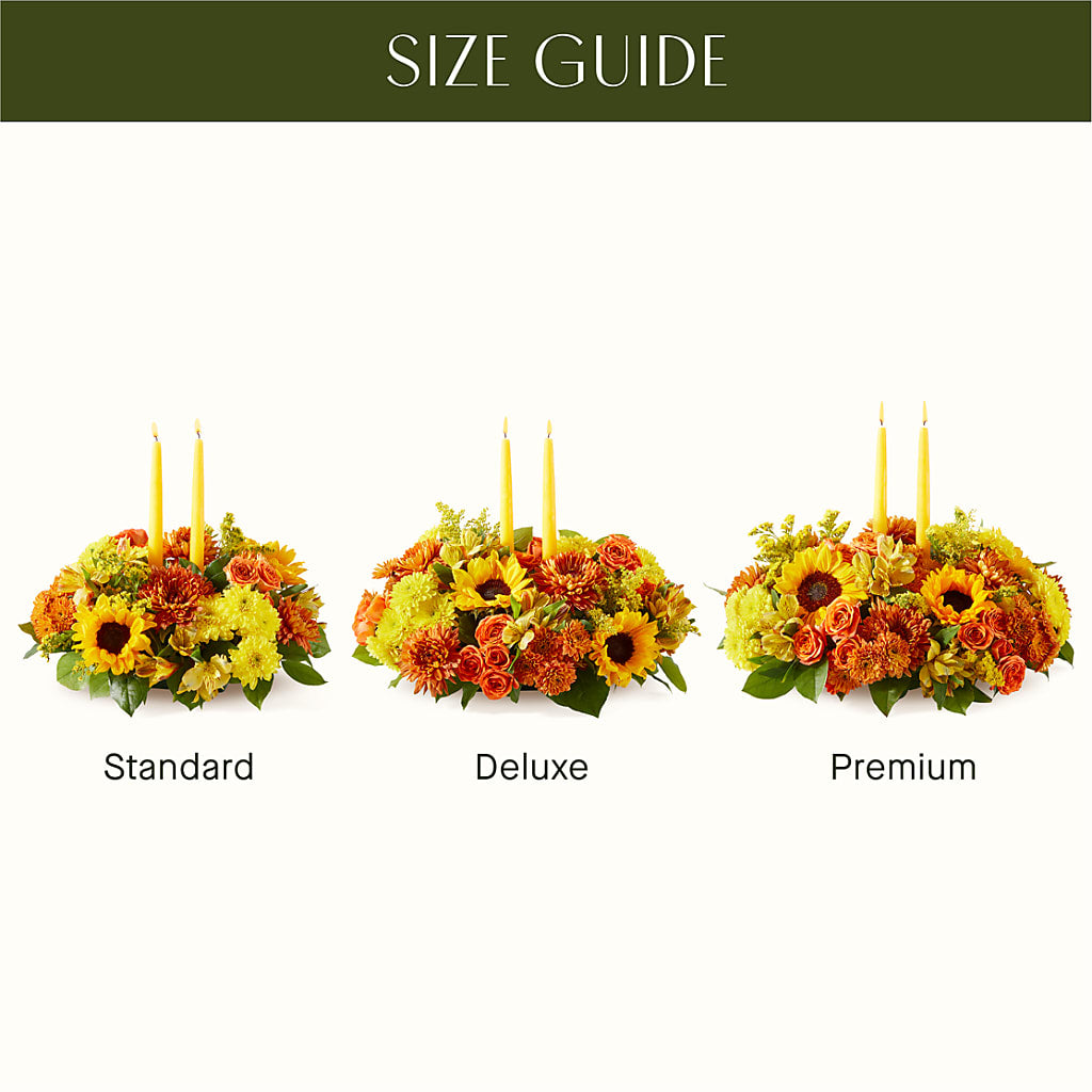 Autumn Harmony Centerpiece –  Queen Ofe Florist, San Jose CA