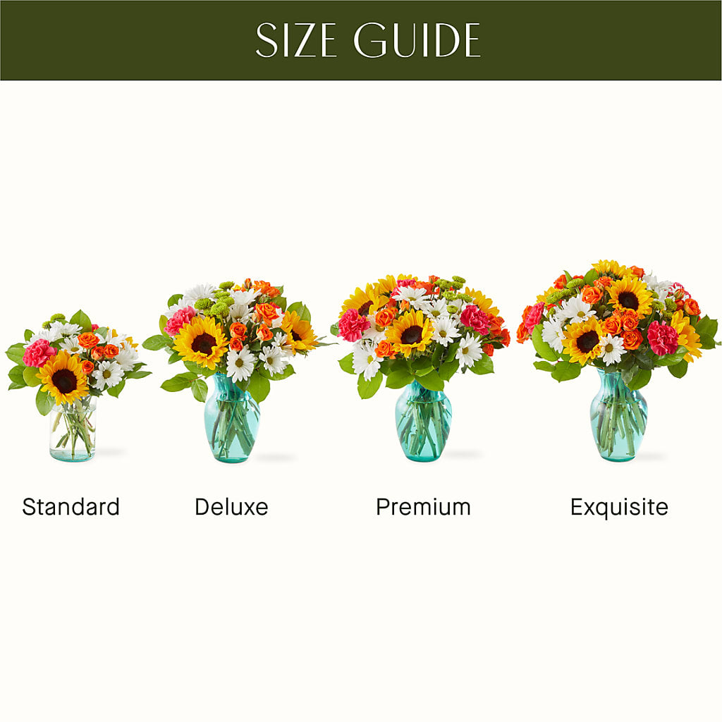 Sun-drenched Blooms Bouquet –  Queen Ofe Florist, San Jose CA
