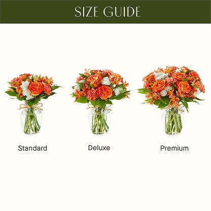Apricot Glow Bouquet –  Queen Ofe Florist, San Jose CA