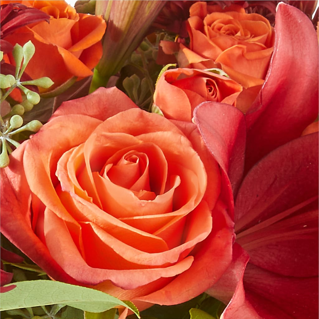 Crimson Leaves Bouquet –  Queen Ofe Florist, San Jose CA