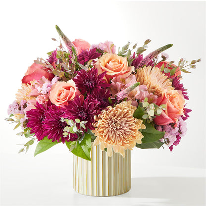 Berry Cobbler Bouquet with Ivory Vase –  Queen Ofe Florist, San Jose CA