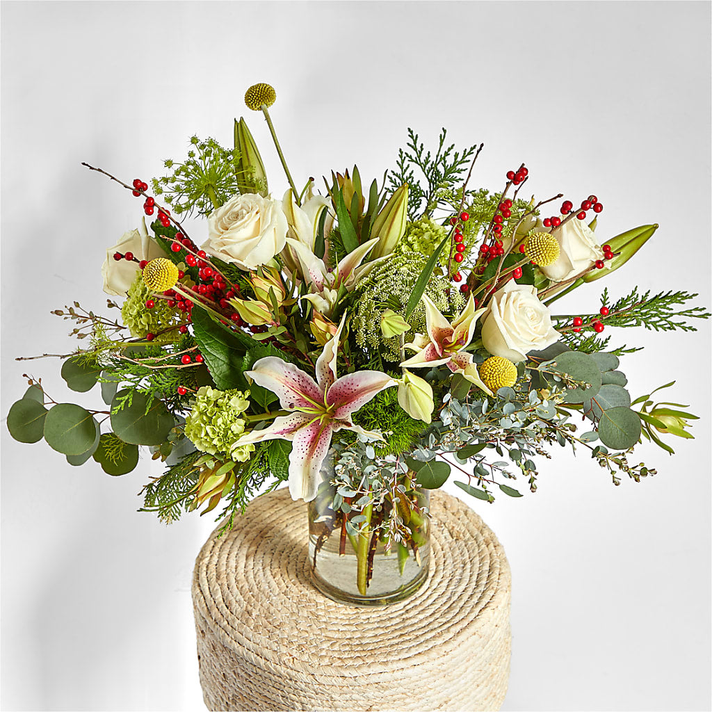 Berry & Bright Bouquet –  Queen Ofe Florist, San Jose CA
